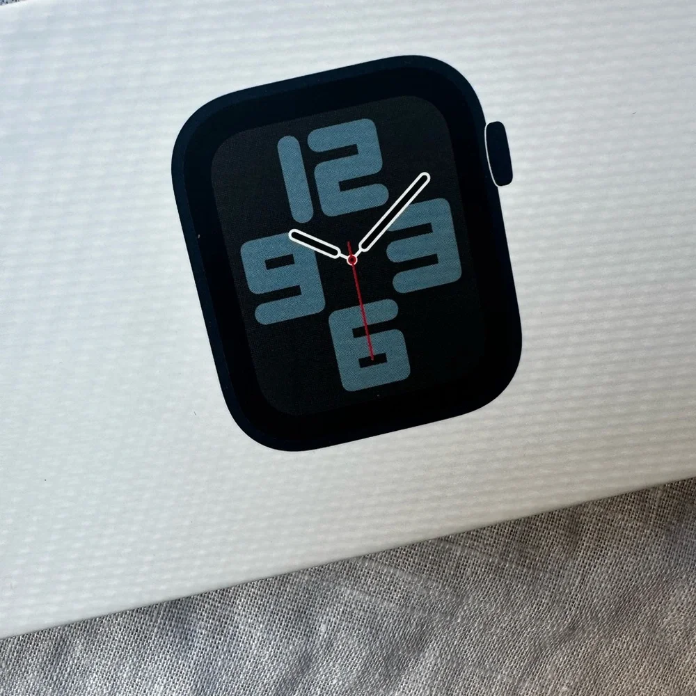 Apple Watch Box - White Packaging with Black Apple Logo